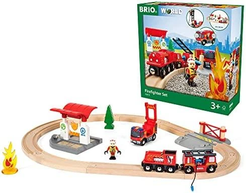 BRIO RAILWAY gaisrininkų rinkinys, 33815000