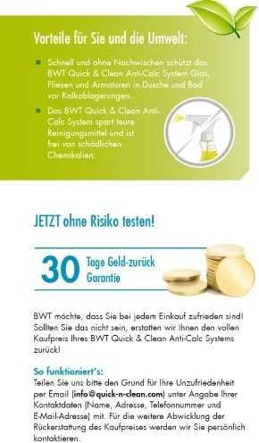BWT Quick and Clean nukalkinimo filtrų sistema dušo kabinų maišytuvams 812916P