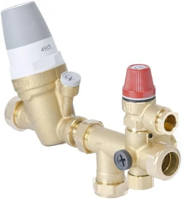 Caleffi 1 colio vandens slėgio reduktorius su manometru (535061)