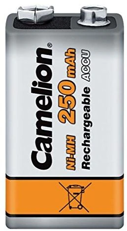 Camelion 9V/6HR61, 250 mAh, Ni-MH įkraunamos baterijos, 1 vnt.
