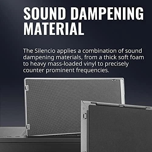 „Cooler Master“ | „Silencio S600“ su plienine šonine panele | Juodas | Mini ITX, Micro ATX, ATX