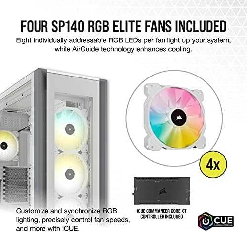Corsair iCUE 7000X RGB grūdintas stiklas Baltas CC-9011227-WW