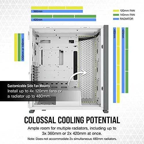 Corsair iCUE 7000X RGB grūdintas stiklas Baltas CC-9011227-WW