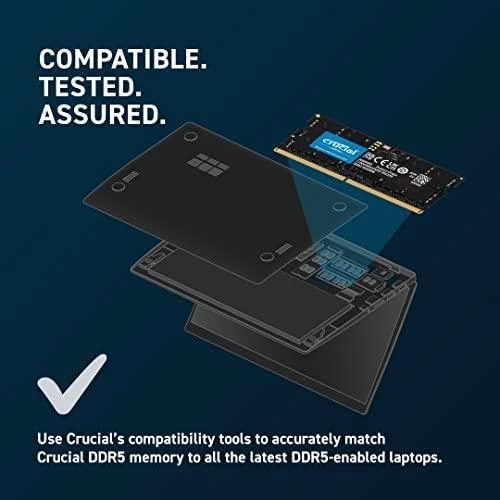 Nešiojamo kompiuterio atmintis Crucial Nešiojamojo kompiuterio atmintis - Samsung SODIMM 32GB DDR5 4800MHz