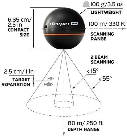 Deeper išmanusis sonaras Smart Sonar PRO Wifi