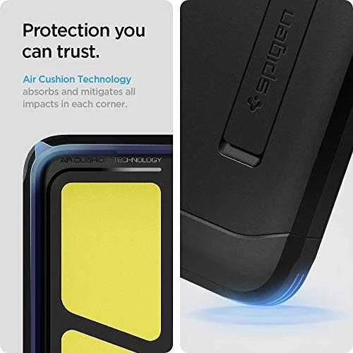 Dėklas „Spigen Tough Armor“, juodas – „Galaxy S21“