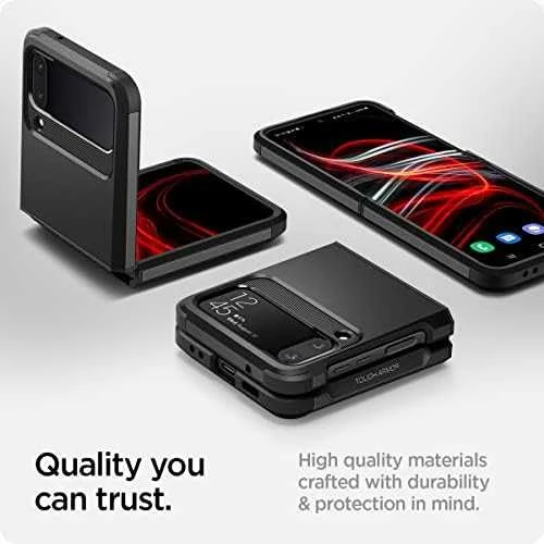 Dėklas Spigen TOUGH ARMOR GALAXY SU FLIP 4 Juodas