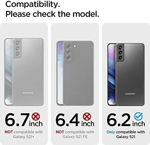 Dėklas „Spigen Tough Armor“, juodas – „Galaxy S21“