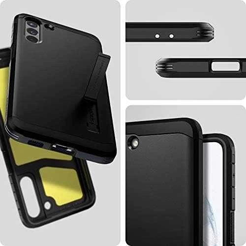 Dėklas „Spigen Tough Armor“, juodas – „Galaxy S21“