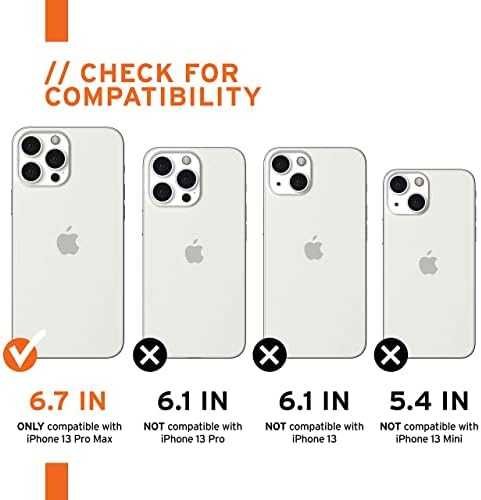 Urban Armor Gear UAG Pathfinder dėklas, skirtas iPhone 13 Pro Max – sidabrinis