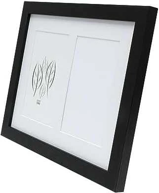 Nuotraukų rėmelis Deknudt S66KA2 galerija 2x13x18 Mediena juoda w. Passepartout