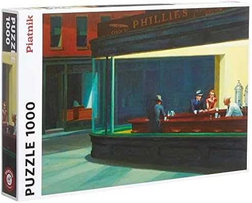 PIATNIK Dėlionė 1000 vnt. - Edward Hopper: Naktinėtojai (Nighthawks)