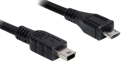 DELOCK cable USB micro-B St/ USB mini St 1m
