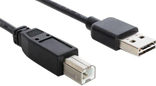 Delock Cable EASY-USB 2.0 A tipo kištukas > USB 2.0 B tipo kištukas 2 m juodas