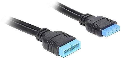 Delock prailginimo kabelis USB 3.0 kontaktų antraštė, vyriška / moteriška