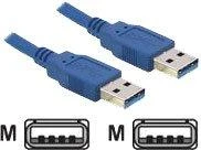 Kabelis USB Delock USB-A - USB-A 3 m Mėlyna (82536)