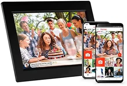 DNV Denver PFF-1015B skaitmeninis nuotraukų rėmelis Juoda 25,6 cm (10.1″) Lietimui jautrus ekranas „Wi-Fi“