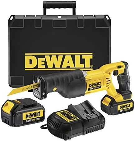 DeWalt akumuliatorinis tiesinis pjūklas DCS380N-XJ be akumuliatoriaus ir kroviklio