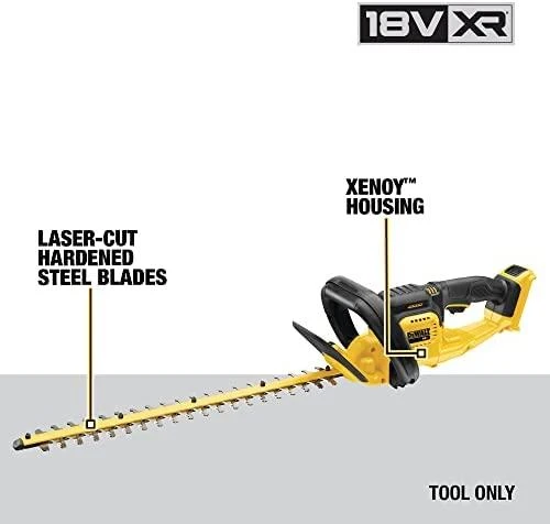 Akumuliatorinės gyvatvorių žirklės DeWALT DCM563PB-XJ (be akumuliatoriaus ir kroviklio)