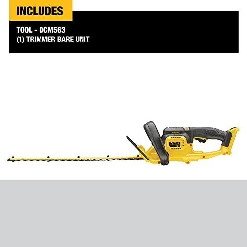 Akumuliatorinės gyvatvorių žirklės DeWALT DCM563PB-XJ (be akumuliatoriaus ir kroviklio)