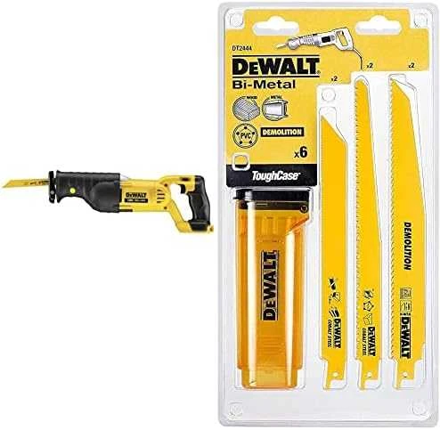 DeWalt akumuliatorinis tiesinis pjūklas DCS380N-XJ be akumuliatoriaus ir kroviklio