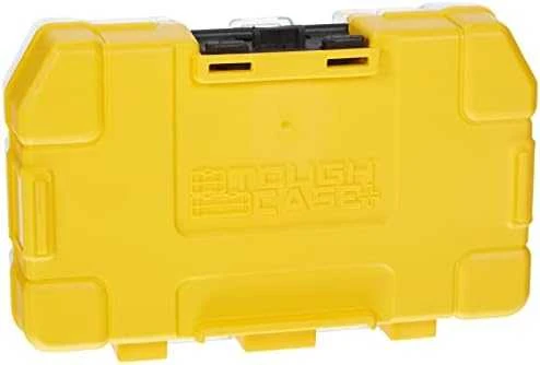 DeWalt ToughCase geltona įrankių dėžutė uždaryta