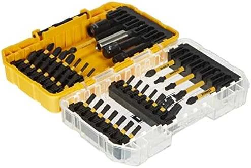 DeWalt sukimo antgalių rinkinys atverstoje dėžutėje