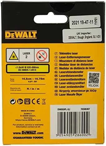 DeWalt kišeninis lazerinis atstumų matuoklis DW055PL
