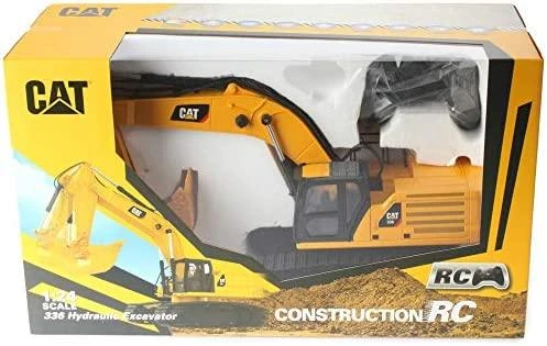 Carrera Nuotoliniu būdu valdoma žaislinė ekskavatorius Caterpillar geltonas