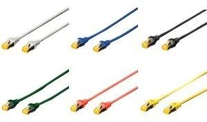 Assmann Electronic DIGITUS patchable CAT6A 0,5m pilkas LSOH 4x2 AWG 26/7 vytos poros 2xRJ45 pilkas