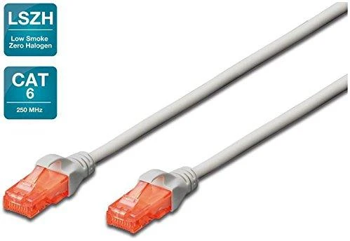 Assmann Electronic DIGITUS CAT 6 U-UTP patch kabelis Cu LSZH AWG 26/7 ilgio 3 m spalvotas pilkas