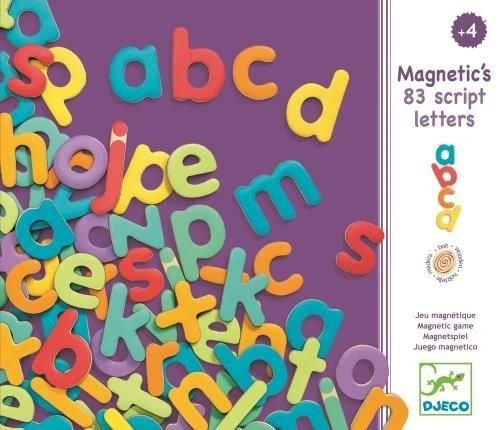 Djeco Magnetukų rinkinys - Magnetinės raidės (83 vnt.) ( DJ03102 )
