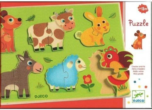 Djeco Mažųjų dėlionė - Coucou-cow ( DJ01259 )