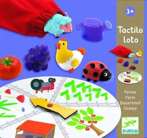 Djeco Edukacinis žaidimas - Lytėjimo Loto - Ferma ( DJ08135 )