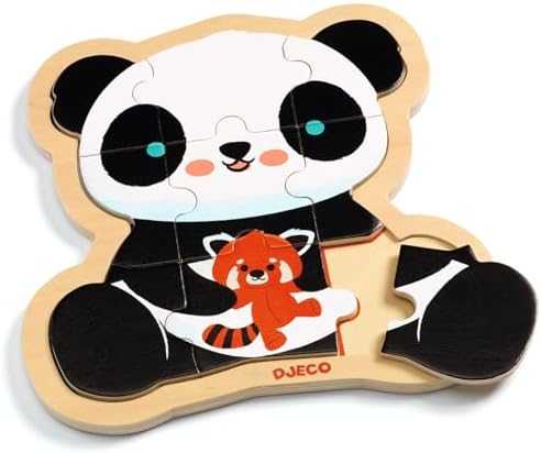 Dėlionė Djeco Medinis mokomasis galvosūkis - Panda (9 detalių) ( DJ01821 )