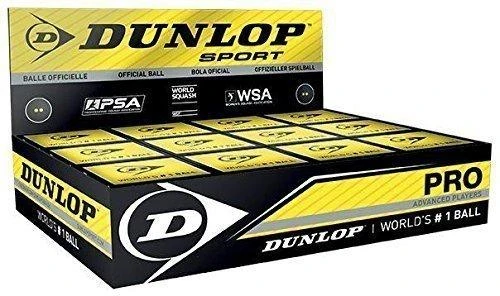 Dunlop Skvošo kamuoliukas Pro 3-tube, 2gelt.taš,PSA/WSA