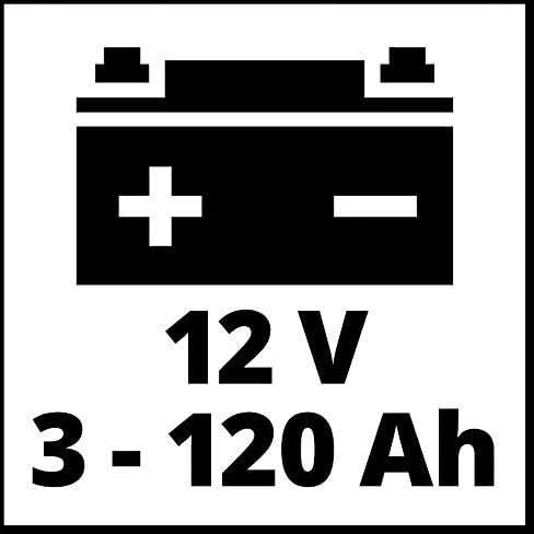 Akumuliatorių Įkroviklis - Einhell CE-BC 4 M 12V 4A LCD Raudonas