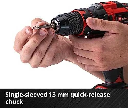 Einhell smūginis suktuvas gręžtuvas TE-CD 18/40 Li-i + 64 priedai (2×2,0Ah) 4513992