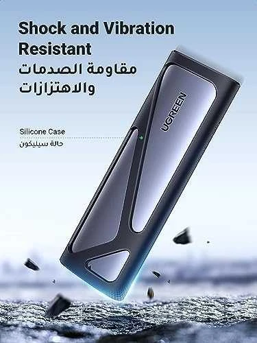Korpusas UGREEN CM400 M.2 SSD, NVMe, SATA, 10 Gbps, USB-C (pilka)