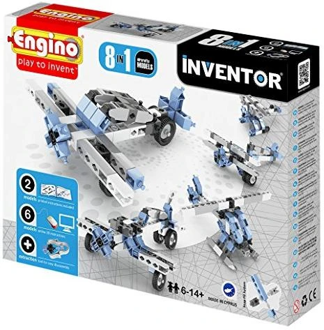 Engino Inventor Konstruktorius „Lėktuvai“ (8 modeliai)