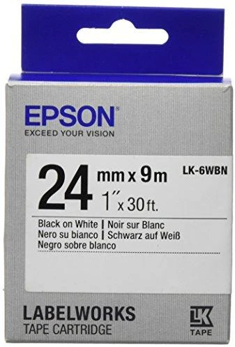 Epson EPSON juosta standartinė juoda/baltas 24mm - C53S656006