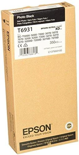 EPSON Singlepack UltraChrome XD Photo BlackT693100 350ml