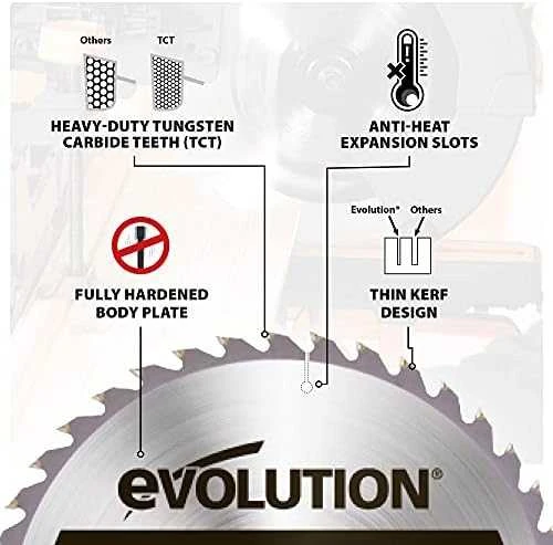 Pjovimo diskas Evolution FW255TCT-60; 255 mm; Z60