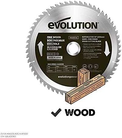 Pjovimo diskas Evolution FW255TCT-60; 255 mm; Z60