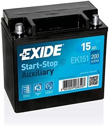 Exide AGM akumuliatorius Start-Stop 15Ah