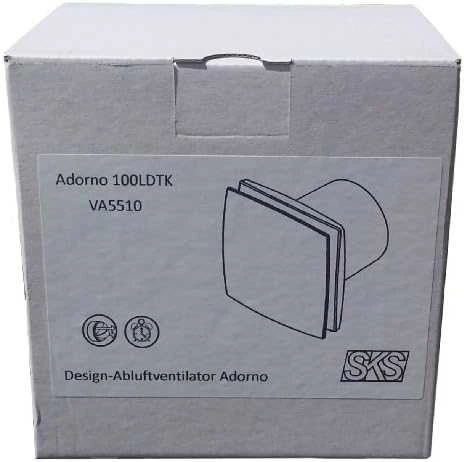Vents Ašinis ventiliatorius fi 100 14W 33d B laikmatis baltas (100LDT)