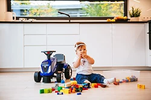 Falk Traktorius su Priekaba Baby New Holland Mėlynas nuo 1 metų