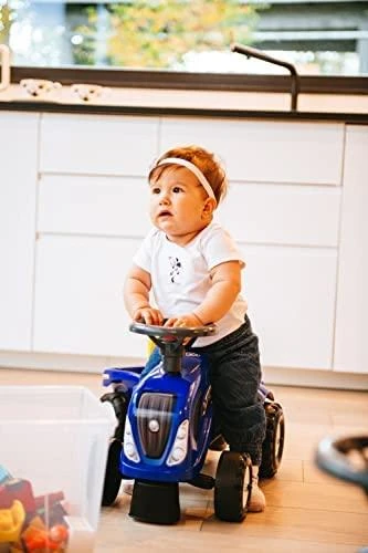 Falk Traktorius su Priekaba Baby New Holland Mėlynas nuo 1 metų