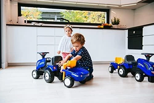 Falk Traktorius su Priekaba Baby New Holland Mėlynas nuo 1 metų