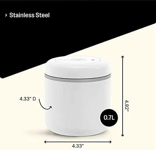 Fellow Atmos - Vakuuminis konteineris 0,7l - Plienas Baltas Mat